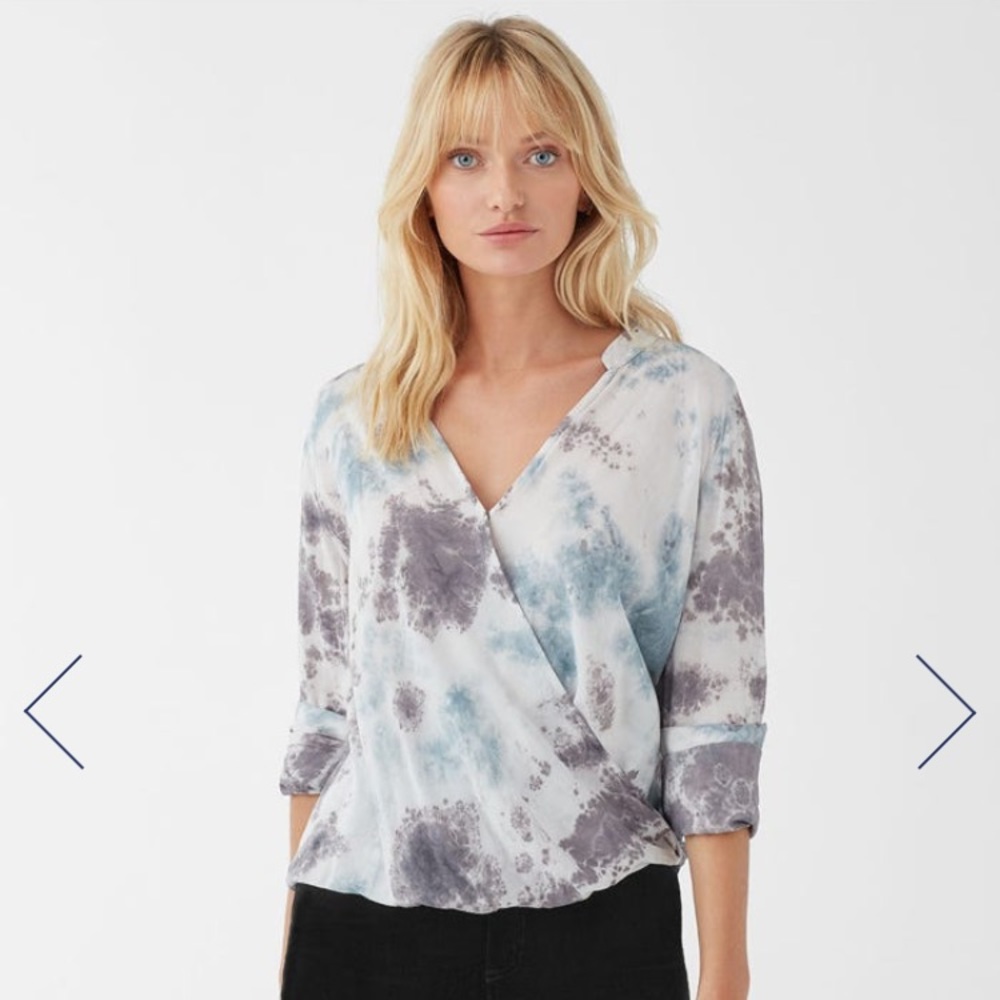 Splendid Alto Treatment Surplice Blouse